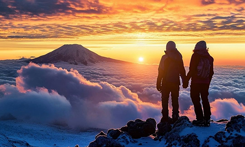 Mount Kilimanjaro Machame route is one of the highest summit success rates given the topography and nature of the route which allows climbers to “trek high & sleep low.
